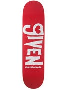 Given Red Logo Deck  7.75 x 31.5