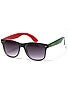 Glassy x Ticos Tacos Leonard Sunglasses Blk/Wht/Red/Grn
