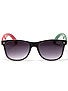 Glassy x Ticos Tacos Leonard Sunglasses Blk/Wht/Red/Grn