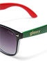 Glassy x Ticos Tacos Leonard Sunglasses Blk/Wht/Red/Grn