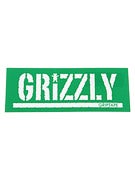 Grizzly Stamp Logo Sticker  Green