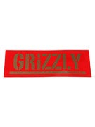 Grizzly Stamp Logo Sticker  Red