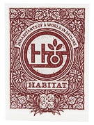 Habitat Inscription Sticker