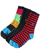 Hurley 3 Pack Crew Socks