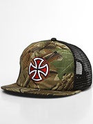 Independent Painted Cross Mesh Hat