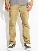 KR3W K Slim 5 Pocket Twill Pants  Gold Heath. 