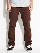 KR3W K Slim Bull Denim Jeans  Brown Soil
