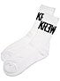 KR3W Crew Socks White