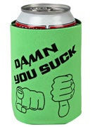 Lowcard U Suck Coozy Green