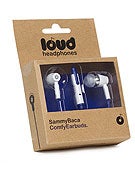 Loud Headphones Sammy Baca Earbuds  White/Blue
