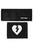 Mystery Heart Canvas Wallet Black