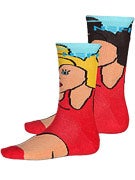 Neff Beach Babes Socks Red