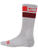 Nike SB Elite Skate Crew Socks Wolf Grey/Pimento