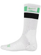 Nike SB Elite Skate Crew Socks White/Poison Green