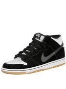 Nike SB Dunk Mid Pro Shoes  Black/Black/White