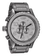 Nixon The 42-20 Chrono Watch  All Raw Steel