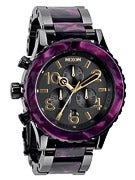 Nixon The 42-20 Chrono Watch  Gunmtal/Velvet