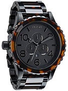 Nixon 51-30 Chrono Watch  Matte Black/Dark Tort