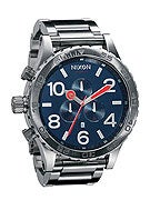 Nixon The 51-30 Chrono Watch  Navy/Stainless