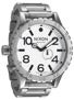 Nixon The 51-30 Watch  Sanded Steel/White