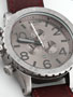 Nixon 51-30 Chrono Leather Watch  Taupe/Bordeaux