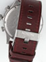 Nixon 51-30 Chrono Leather Watch  Taupe/Bordeaux