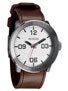 Nixon The Corporal Watch  Silver/Brown
