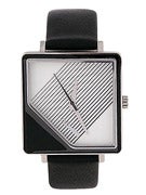 Nixon Metric Leather Girls Watch Black