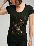 Nixon Melodie Girls Cap Sleeve Shirt