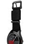 Nixon The Quad Watch  All Black/Dark Red Nylon