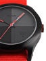 Nixon The Quad Watch  Neon Orange Nylon