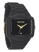 Nixon The Rubber Player Watch  Matte Black/Gold