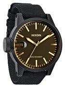 Nixon The Chronicle Watch  Matte Black/Orange Tint