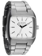 Nixon The Manual II Watch  Sanded Steel/White
