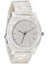 Nixon The Time Teller Acetate Watch  White Granite