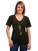 Nixon Victorian Long V Neck Girls Shirt