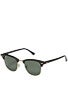 Ray Ban Clubmaster  Ebony/Arista/Crystal Green Lens