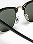 Ray Ban Clubmaster  Ebony/Arista/Crystal Green Lens