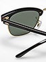 Ray Ban Clubmaster  Ebony/Arista/Crystal Green Lens