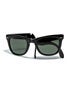 Ray Ban Folding Wayfarer  Black/Crys Green Lens/G-15XLT