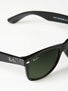 Ray Ban New Wayfarer  Black/Crystal Green Lens/52mm