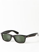 Ray Ban New Wayfarer  Black/Crystal Green Lens/52mm