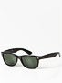 Ray Ban New Wayfarer  Black/Crystal Green Lens/55mm