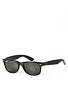 Ray Ban New Wayfarer  Black/Polarized Green Lens/55mm