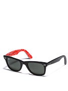 Ray Ban Original Wayfarer Black/Red Texture/Grn Lens/50