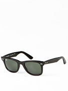Ray Ban Original Wayfarer  Black/Crystal Green Lens/50