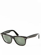 Ray Ban Original Wayfarer  Black/Crystal Green Lens/54