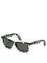 Ray Ban Original Wayfarer  Blocks 3D Dk Gry/Gry Lens/50