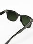 Ray Ban Original Wayfarer  Black/Polar Green Lens/50mm