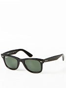 Ray Ban Original Wayfarer  Black/Polar Green Lens/50mm